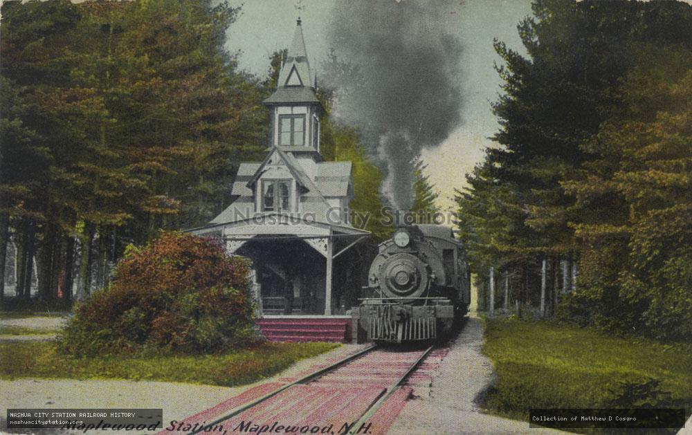 Postcard: Maplewood Station, Maplewood, New Hampshire